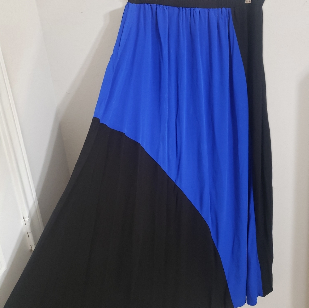 Black and blue skirt